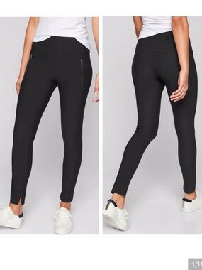 ATHLETA High-Rise Ankle Leggings with Zip Pockets